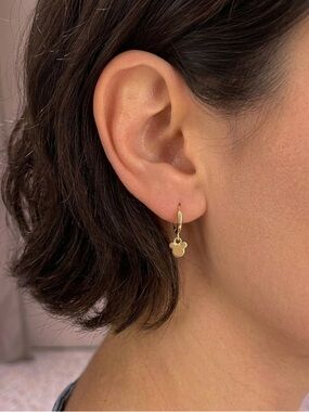 Mickey Petit Drop Hoops Earrings